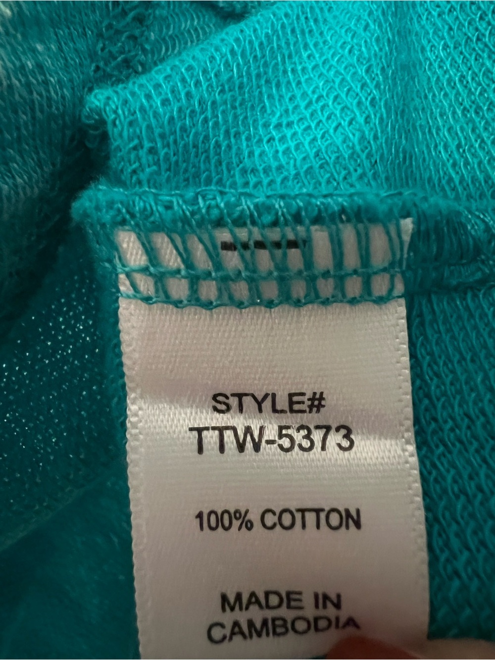 Zenana Turquoise Mineral Wash Split-Hem Top Size 1X NWOT - Picture 7 of 7